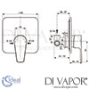 Ideal Standard Cerafine D Built-In Grey Chrome Shower Mixer Dimensions