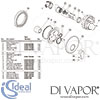 Ideal Standard Cerafine O Matt Black Chrome Built-In Shower Mixer Spares