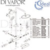 Ideal Standard Ceratherm T50 Surface Mounted Shower System Spares