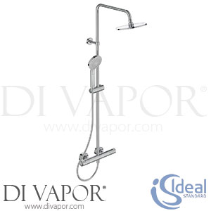 Ideal Standard A7227AA Ceratherm T50 Dual Shower Mixer with Fixed Head and Evo Shower Kit Spare Parts
