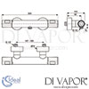 Ideal Standard Ceratherm T100 Exposed Shower Mixer Dimensions