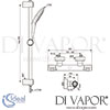 Ideal Standard Ceratherm T100 Thermostatic Bar Shower Mixer Dimensions