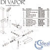 Ideal Standard Ceratherm T100 Thermostatic Bar Shower Mixer Spares