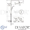 Ideal Standard Ceratherm T100 Shower System Mixer Idealrain Evojet Dimensions