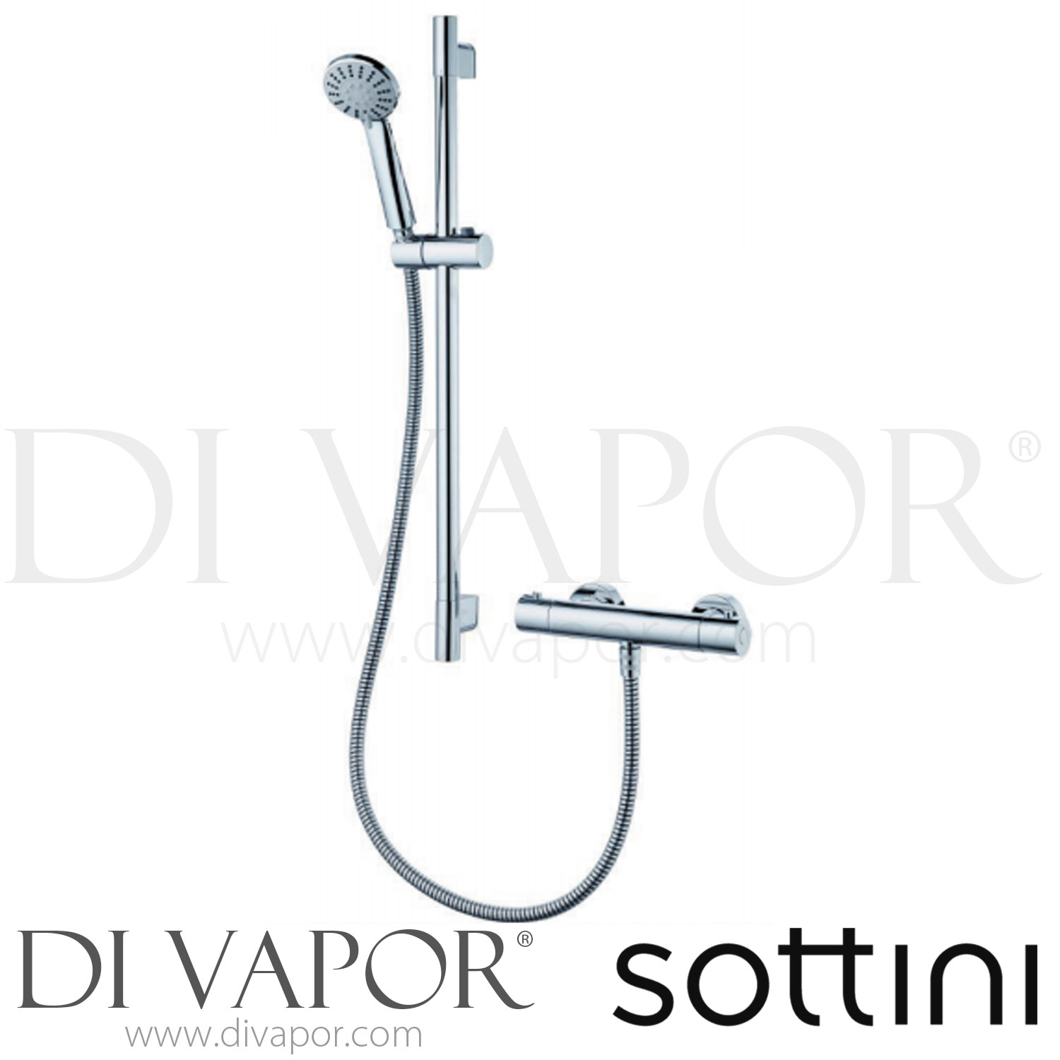 Sottini A7256AA Tesino Shower Mixer & Kit Sottini Spare Parts