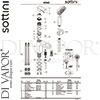Sottini A7264AA Mixer Spare Tech Diagram