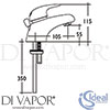Ideal Standard A7600AA Mixer Spare Diagram