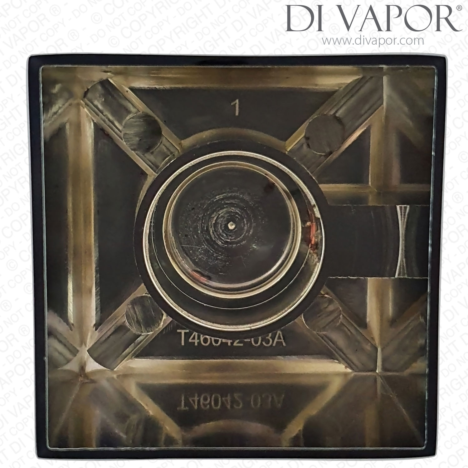 CVP Abacus Concealed Shower Valve Square Chrome Flow Control Handle