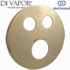 Ideal Standard A861579A2 157mm Brushed Gold Escutcheon 2 Select Faceplate