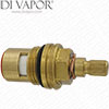 Tap Valve Cartridge Replacement - 1/2" BSP, 1/4 Turn Clockwise Open - 54mm Height, 28 Teeth Spline - Hot Side