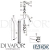 Jado A9040AA Mixer Spare Tech Diagram