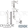 Jado A9041AA Mixer Spare Tech Diagram