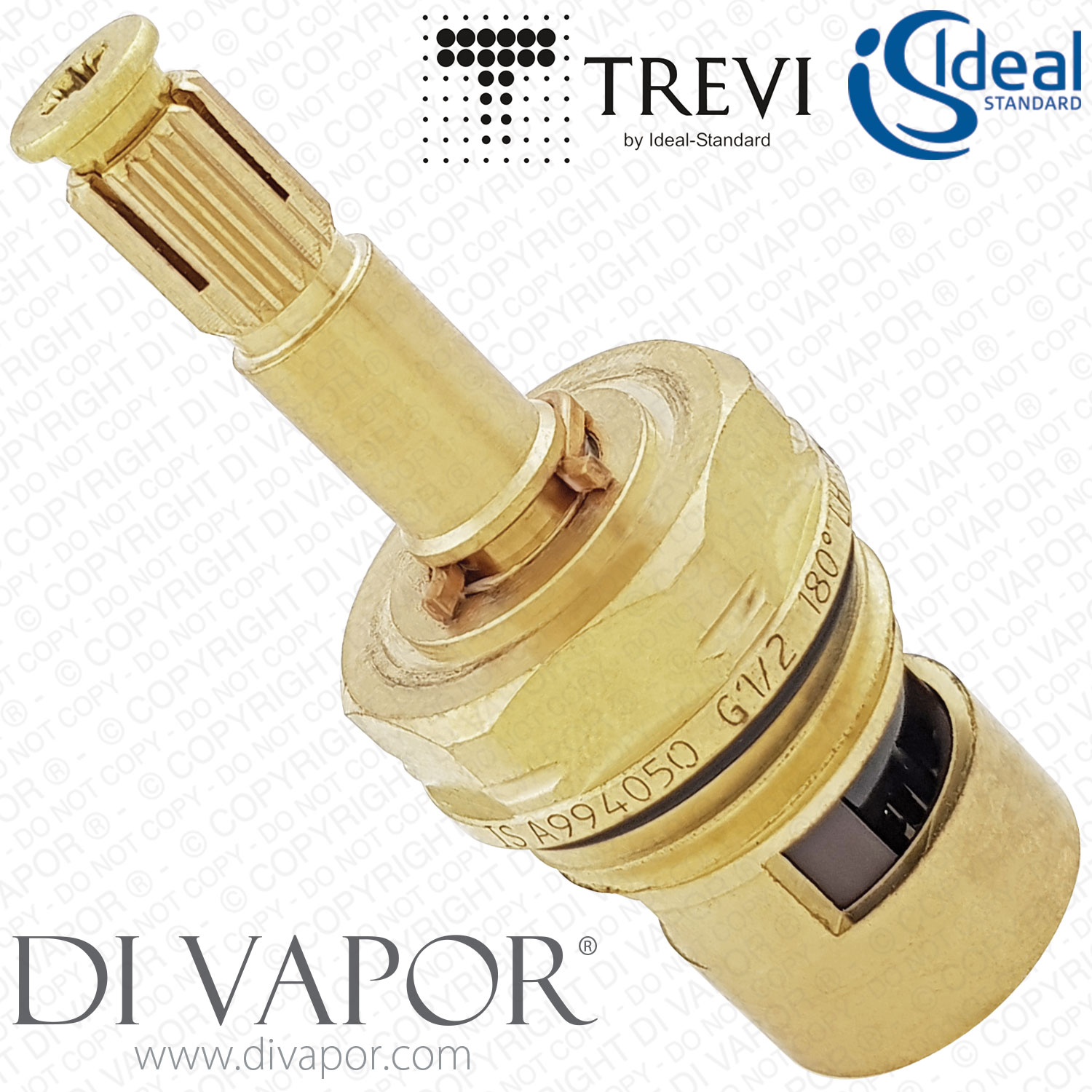 A963400NU Ideal Standard Trevi On Off Ceramic Disc Flow Cartridge Clockwise Close for Taps and Showe