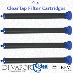 A963859NU Ideal Standard ClearTap A5051AA Filter Cartridge Pack - 4 Quantity