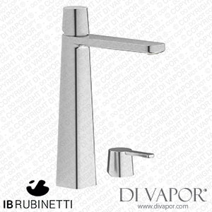 IB Rubinetti AA202SS Taaac Tall Monohole Washbasin Mixer Complete with Drain Spare Parts