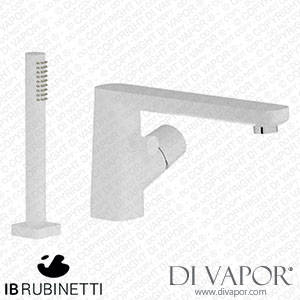 IB Rubinetti AA740BO Taaac Two Holes Deck Mounted Bath Filler Mixer and Shower Kit Spare Parts
