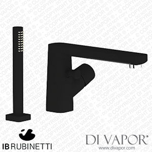 IB Rubinetti AA740NP Taaac Two Holes Deck Mounted Bath Filler Mixer and Shower Kit Spare Parts