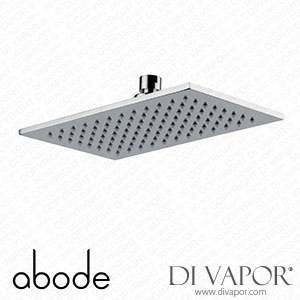Abode AB2448 7mm Rectangular Showerhead 250mm x150mm in Chrome Spare Parts