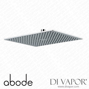 Abode AB2449 7mm Rectangular Showerhead 400mm x 300mm in Chrome Spare Parts