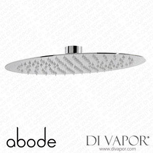 Abode AB2470 Storm Slimline 3mm Oval Showerhead 340mm x 220mm in Polished Stainless Steel Spare Parts