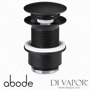Abode AB2641 Basin Clicker Waste - Unslotted in Matt Black Spare Parts