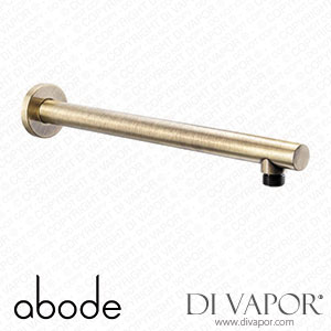 Abode AB2729 Minimal Wall Mounted Circular Shower Arm in Antique Brass Spare Parts