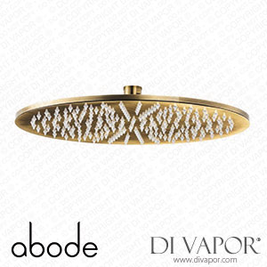 Abode AB2730 8mm Circular Showerhead 300mm in Antique Brass Spare Parts