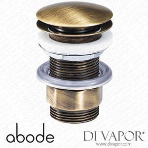 Abode AB2731 Basin Clicker Waste - Unslotted in Antique Brass Spare Parts