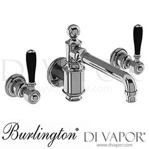 Burlington ABL16N Arcade 3 Hole Basin Mixer Wall Mounted Tap without Pop-up Waste Spare Parts
