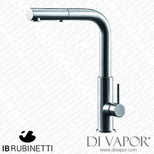 IB Rubinetti AC382SS Acciaio Lateral Lever and Extrctible Shower Sink Mixer Tap Spare Parts