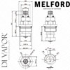 Abode Melford Tap Valve Parts
