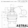 Abode Astral Hot Kitchen Tap Cartridge Diagram