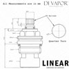 Abode Linear Nero Cold Kitchen Tap Cartridge Diagram