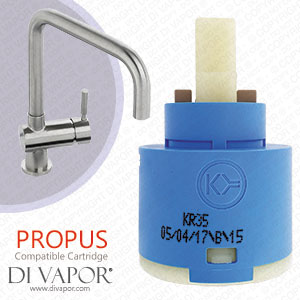 Abode Propus Stainless Steel 35mm Single Lever Kitchen Tap Cartridge Compatible Spare - AD8373