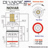 Abode Novar Hot Kitchen Tap Cartridge Compatible Spare