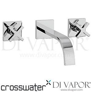 Crosswater AL331WC Alvero Bath Wall Mount 3 Hole Set Spare Parts