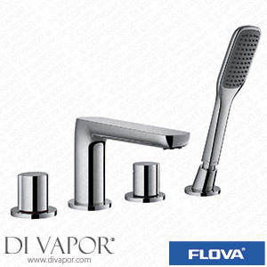 Flova AL4HBSM Allore 4-Hole Deck Mounted Bath and Shower Mixer with Shower Set Spare Parts