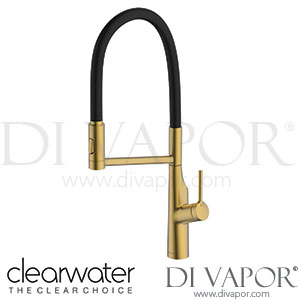 Clearwater ALA30BB Alasia Pro Single Lever Brushed Brass Pull Out Kitchen Mixer Tap Spare Parts