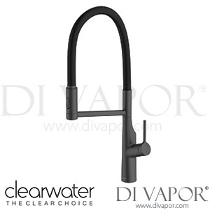 Clearwater ALA30MB Alasia Pro Single Lever Matt Black Pull Out Kitchen Mixer Tap Spare Parts