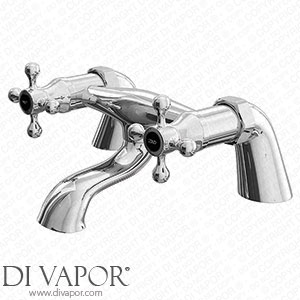 Victorian Plumbing ALB008 Albert Traditional Bath Filler Tap with Black Indices Spare Parts