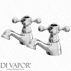 Victorian Plumbing ALB010 Albert Traditional Bath Tap with Black Indices (Pair) Spare Parts