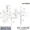 Bristan ALP 4HBSM C Mixer Spare Tech Diagram