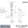 Bristan ALP BAS C Spare Tech Diagram
