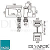 VADO ALT 100 CC-C-P Spare Parts Diagram