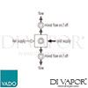 VADO ALT 1292 CP Altitude Spare Parts Diagram
