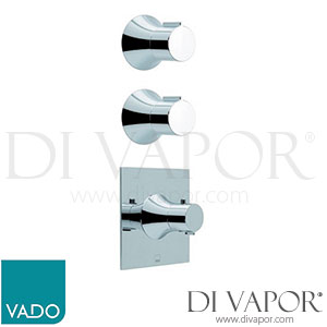 VADO ALT-1293-C/P Altitude Concealed Two or Three Outlet Thermostatic Shower Valve Kit Spare Parts