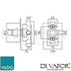 VADO ALT 163A CP Altitude Spare Parts Diagram