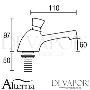 Alterna ALTNCBSN Non-Concussive CP Basin Taps Spare Parts