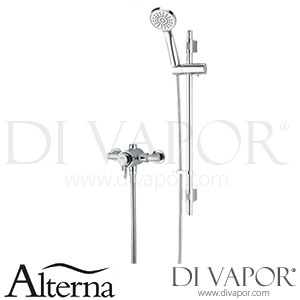 Alterna ALTPUCTC Puccini Thermostatic Dual Control Mini Valve & Adjustable Riser Shower Spare Parts