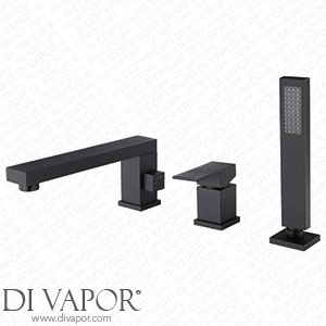 YYAI-HHJU Bathroom Bathtub Tap Mixer Bath Tap Bath Tap Bathroom Tap Water Mixer Shower Brass Tap Matte Black Spare Parts